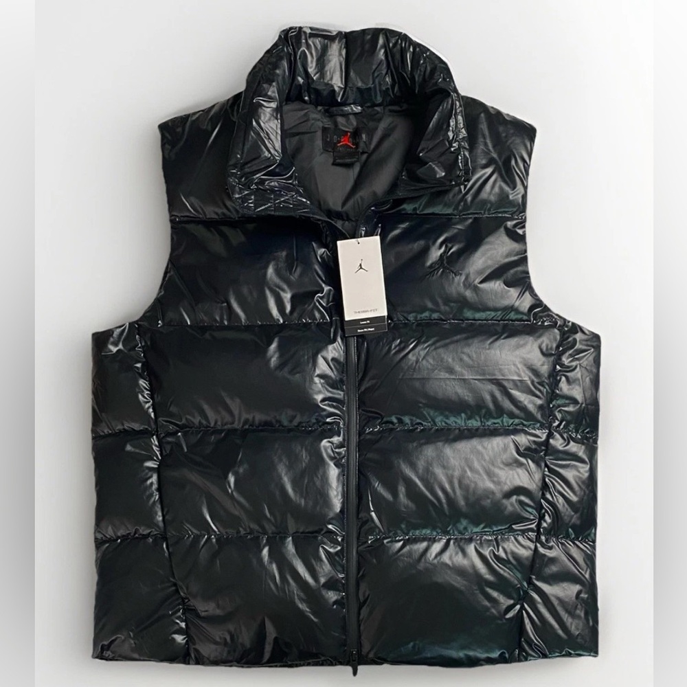 Nike Air Jordan Flight Down Gilet Bodywarmer Vest Black FV7273-010 Men's Size XL